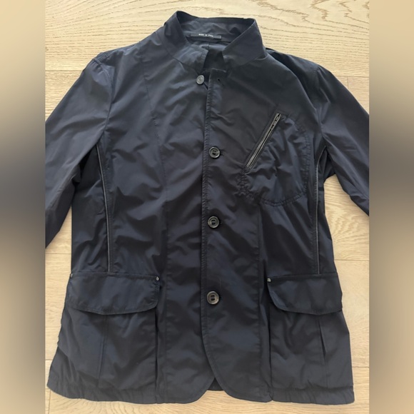 Unisex Giorgio Armani Nylon Jacket, Leather Piping detail size L (Italian 52) - Picture 2 of 16